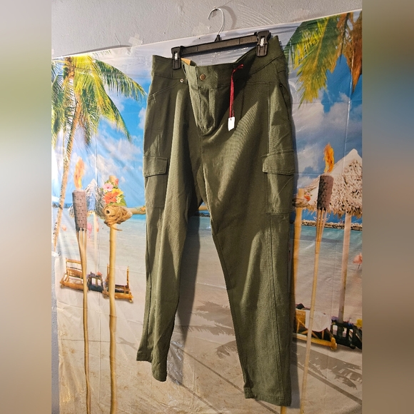 Olive Green Cargo Pants - Picture 3 of 5